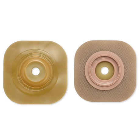 Ostomy Barrier CeraPlus™ New Image™ Trim to Fit, Extended Wear 44 mm Flange Green Code System Up to 1 Inch Opening 4 X 4 Inch - BeHope