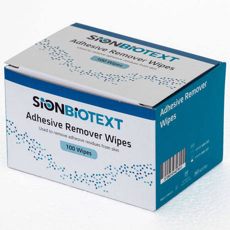 Adhesive Remover SionBiotext Wipe 100 per Box - BeHope