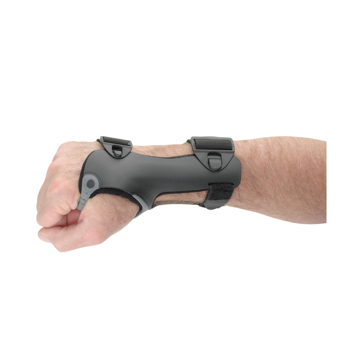 Wrist Splint Ossur® Exoform® Carpal Tunnel Low Profile Plastic / Nylon Right Hand Black / Blue / Gray Large - BeHope