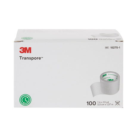Medical Tape 3M™ Transpore™ Transparent 1 Inch X 1-1/2 Yard Plastic NonSterile - BeHope