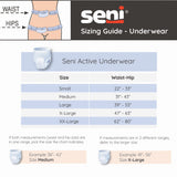 Unisex Adult Absorbent Underwear Seni Active Super Plus Pull On with Tear Away Seams Small Disposable Heavy Absorbency