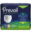 Unisex Adult Absorbent Underwear Prevail® Daily Underwear Maximum Pull On with Tear Away Seams X-Large Disposable Heavy Absorbency - BeHope