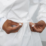 Chemotherapy Procedure Gown Contec® CritiGear™ Small / Medium White NonSterile ASTM D6978-05 Disposable - BeHope