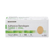 Adhesive Strip McKesson Fabric Tan 1 X 1-1/4 Inch Sterile - BeHope