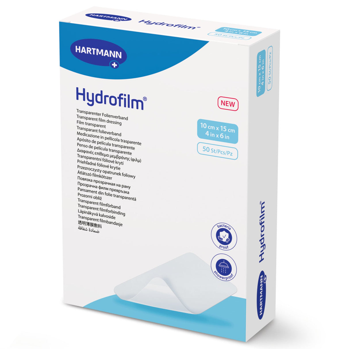 Transparent Film Dressing Hydrofilm® 4 X 6 Inch 4 Tab Delivery Rectangle Sterile - BeHope