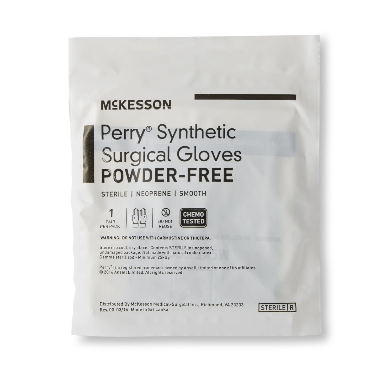 Surgical Glove McKesson Perry® Performance Plus Size 7 Sterile Polychloroprene Standard Cuff Length Smooth Dark Green Chemo Tested - BeHope
