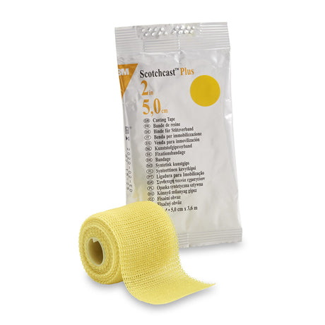 Cast Tape 3M™ Scotchcast™ Plus 2 Inch X 12 Foot Fiberglass / Resin Yellow - BeHope