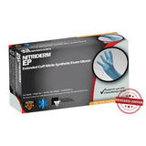 Exam Glove NitriDerm® EP 2X-Large NonSterile Nitrile Extended Cuff Length Fully Textured Blue Chemo Tested / Fentanyl Tested - BeHope