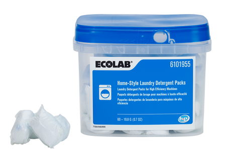 Laundry Detergent Ecolab® Home-style 60 Count Canister Pod Scented - Behope