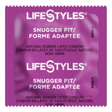 Condom Lifestyles Snugger Fit Lubricated One Size Fits Most 1,008 per Case - BeHope