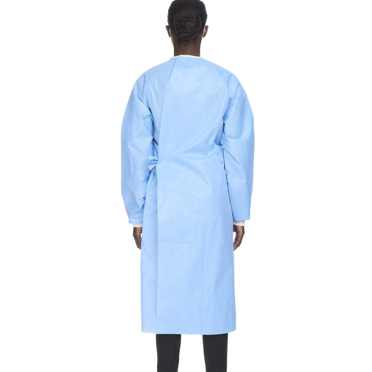 Non-Reinforced Surgical Gown with Towel ULTRA Large Blue Sterile AAMI Level 3 Disposable - BeHope