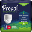 Unisex Adult Absorbent Underwear Prevail® Daily Underwear Maximum Pull On with Tear Away Seams Small / Medium Disposable Heavy Absorbency - BeHope