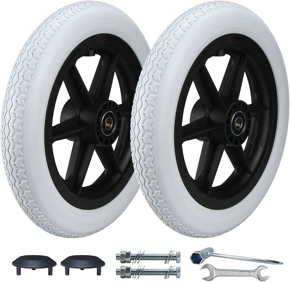Flat Free Wheelchair Wheel Assembly - BeHope