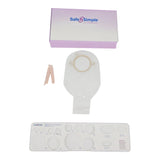 Ostomy Pouch Safe n Simple™ Two-Piece System 12 Inch Length Without Barrier Drainable - BeHope
