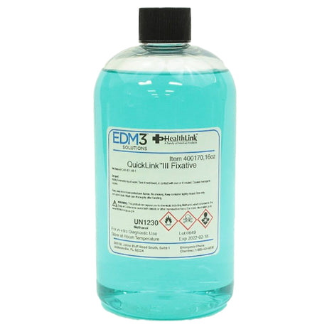 Hematology Reagent Quicklink III™ Methanol / Fast Green FCF ACS Grade 99 to 100% 16 oz. - BeHope