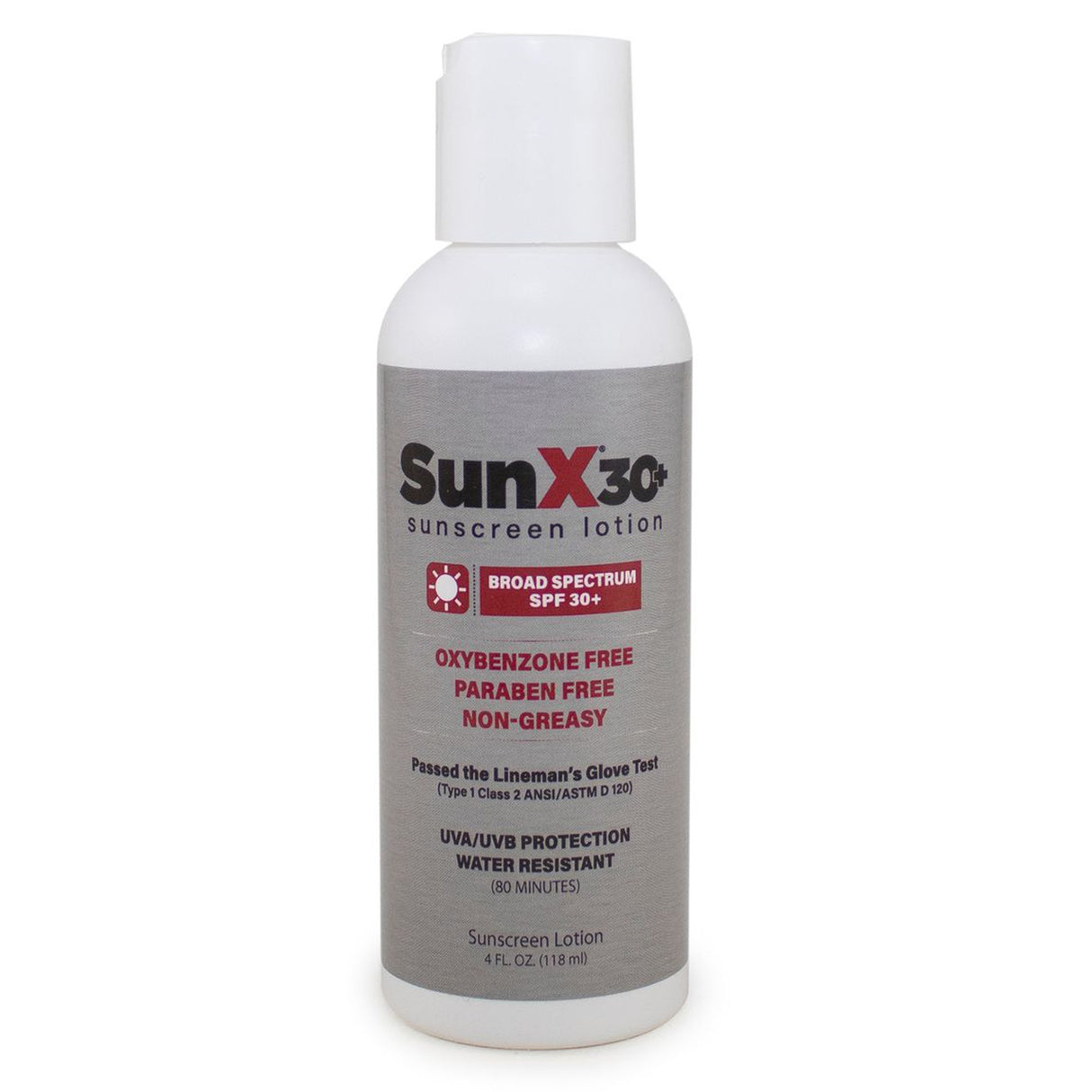 Sunscreen SunX 30+ SPF 30 Lotion 4 oz. Bottle