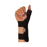 Thumb Splint Ossur® One Size Fits Most Hook and Loop Strap Closure Black - BeHope
