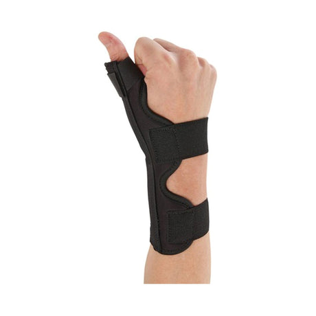 Thumb Splint Ossur® One Size Fits Most Hook and Loop Strap Closure Black - BeHope