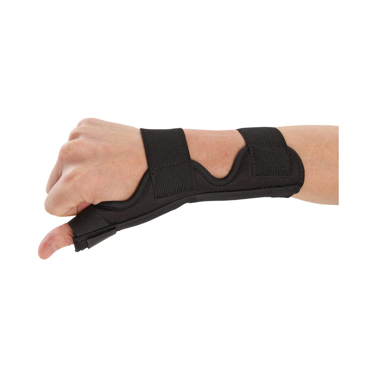 Thumb Splint Ossur® One Size Fits Most Hook and Loop Strap Closure Black - BeHope
