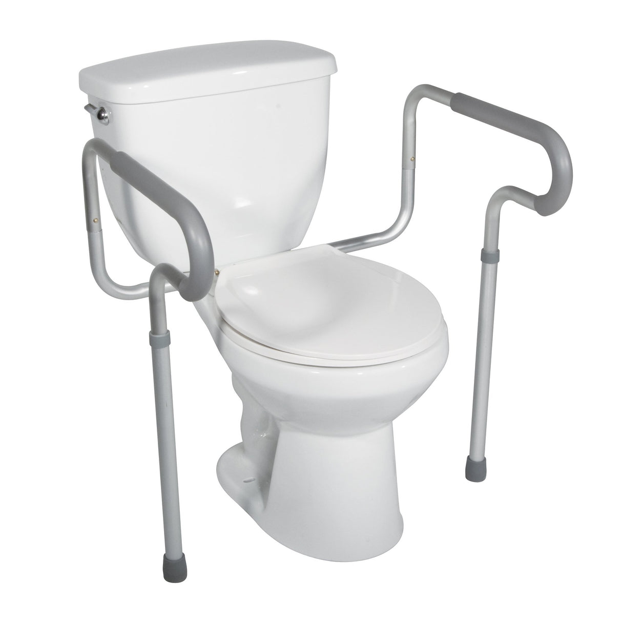 Toilet Safety Rail drive™ White / Gray Aluminum - BeHope