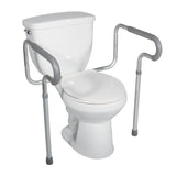 Toilet Safety Rail drive™ White / Gray Aluminum - BeHope