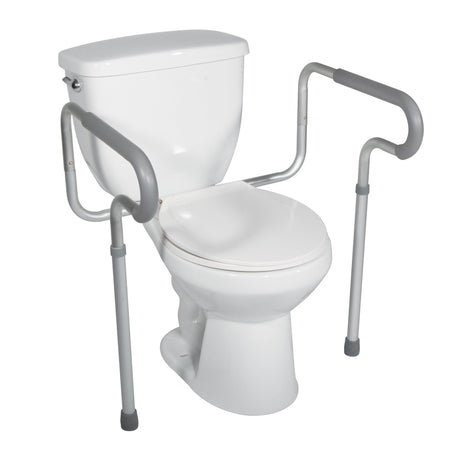 Toilet Safety Rail drive™ White / Gray Aluminum - BeHope
