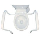 Toilet Safety Rail drive™ White / Gray Aluminum - BeHope