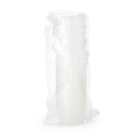 Durable Denture Cup Dawn Mist® Single Patient Use with Snap-on Lid - BeHope