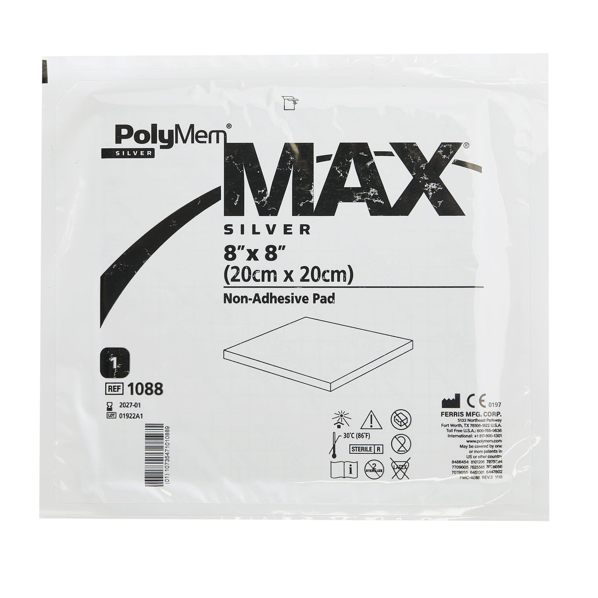 Polymem® Max Silver Foam Dressing for Heavy Drainage Sterile - BeHope