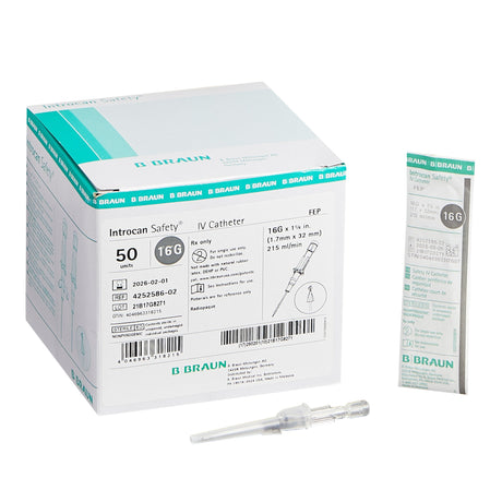 Peripheral IV Catheter Introcan Safety® FEP Polymer Passive Safety Universal Bevel - BeHope