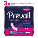Bladder Control Pad Prevail® Daily Pads 16 Inch Length Heavy Absorbency Polymer Core One Size Fits Most - BeHope