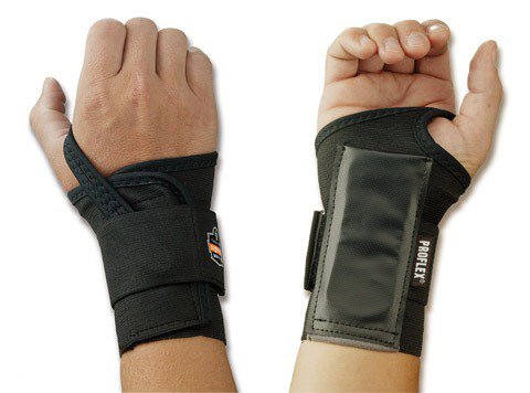 Wrist Support ProFlex® 4000 Single Strap Elastane / Elastic / Polyester Left Hand Black Small - BeHope