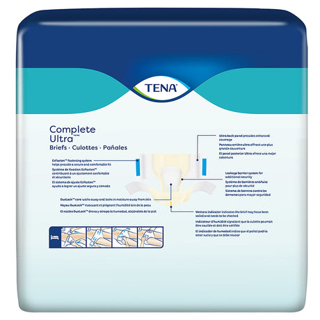 Unisex Adult Incontinence Brief TENA Complete Ultra X-Large Disposable Moderate Absorbency