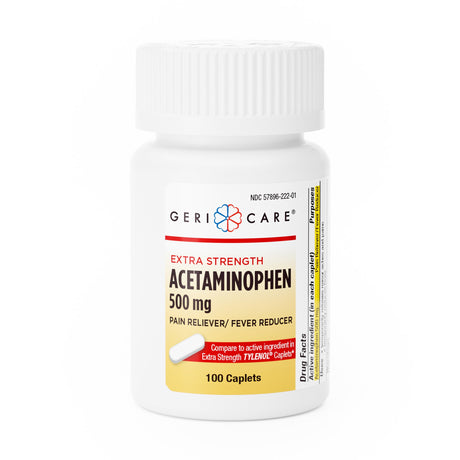 Pain Relief Caplet Geri-care® Acetaminophen Extra Strength Minor Aches - BeHope
