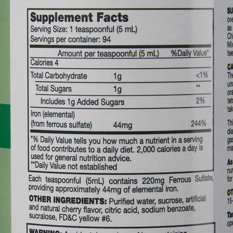 Geri-care® Iron Ferrous Sulfate Liquid Mineral Supplement - BeHope