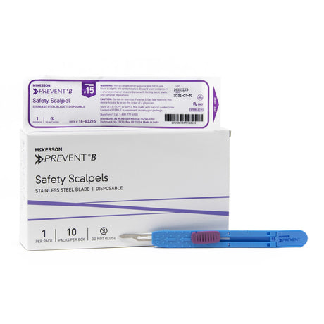Safety Scalpel Mckesson Prevent® B Sterile Surgical Blade - BeHope