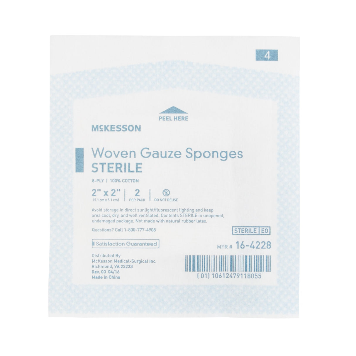 Gauze Sponge Mckesson Sterile for Wound Dressing and Cleaning - BeHope