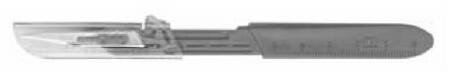 Safety Scalpel Bard-Parker™ Conventional No. 11 Stainless Steel / Plastic Nonslip Grip Handle with Centimeter Scale Sterile Disposable - BeHope