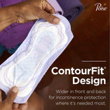 Bladder Control Pad Poise Fresh Protection 3-1/2 X 16 Inch Heavy Absorbency Sodium Polyacrylate Core Regular