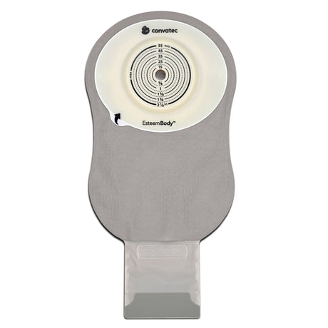 Ostomy Pouch Esteem Body One-Piece System 11 Inch Deep Convex, Pre-Cut 10 to 35 mm Stoma Drainable - BeHope