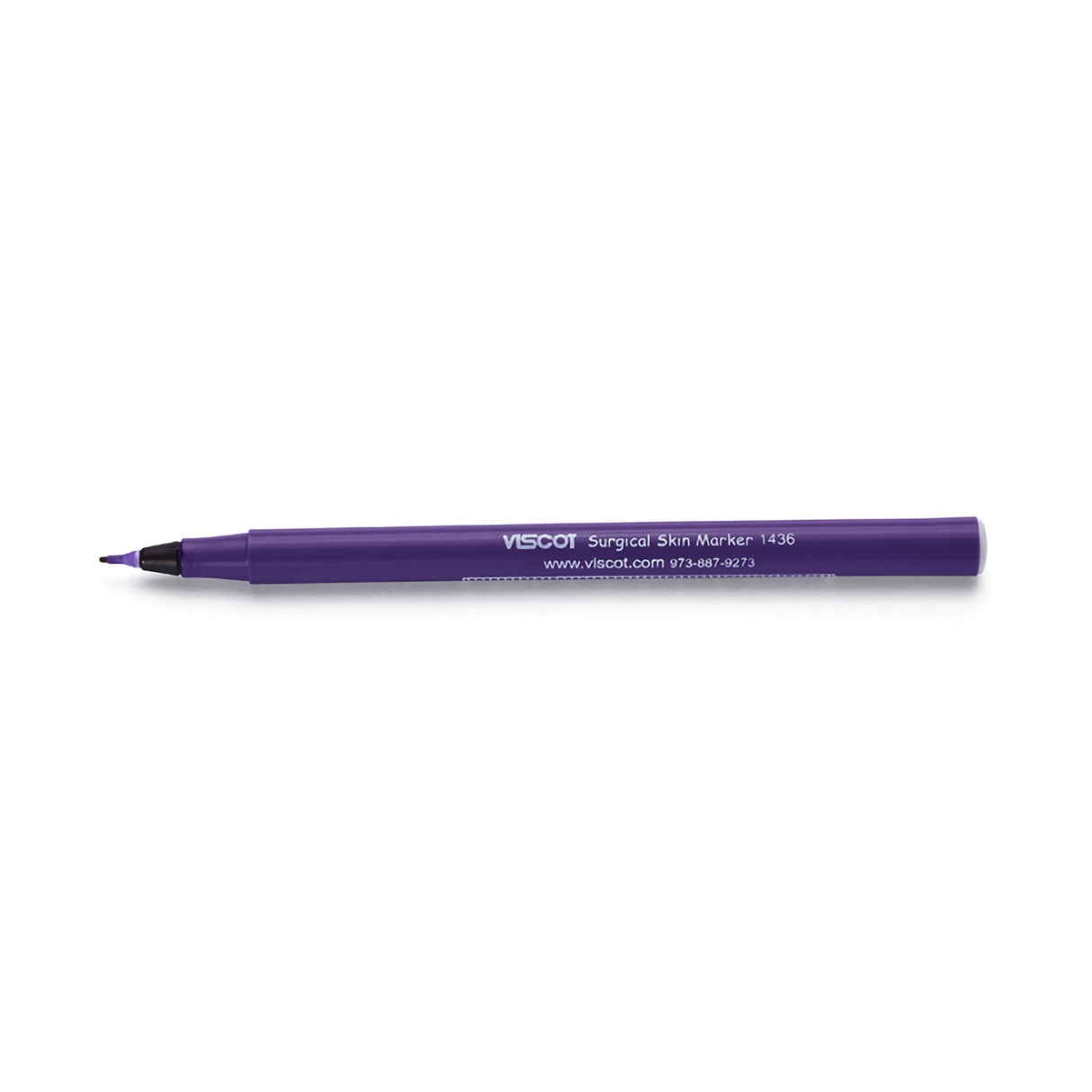Skin Marker with Ruler Viscot® Gentian Violet Ink Sterile Full Size Ultra Fine Tip - BeHope