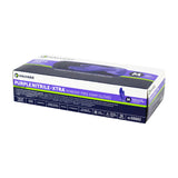 Exam Glove Purple Nitrile-Xtra™ Medium NonSterile Nitrile Extended Cuff Length Textured Fingertips Purple Chemo Tested - BeHope