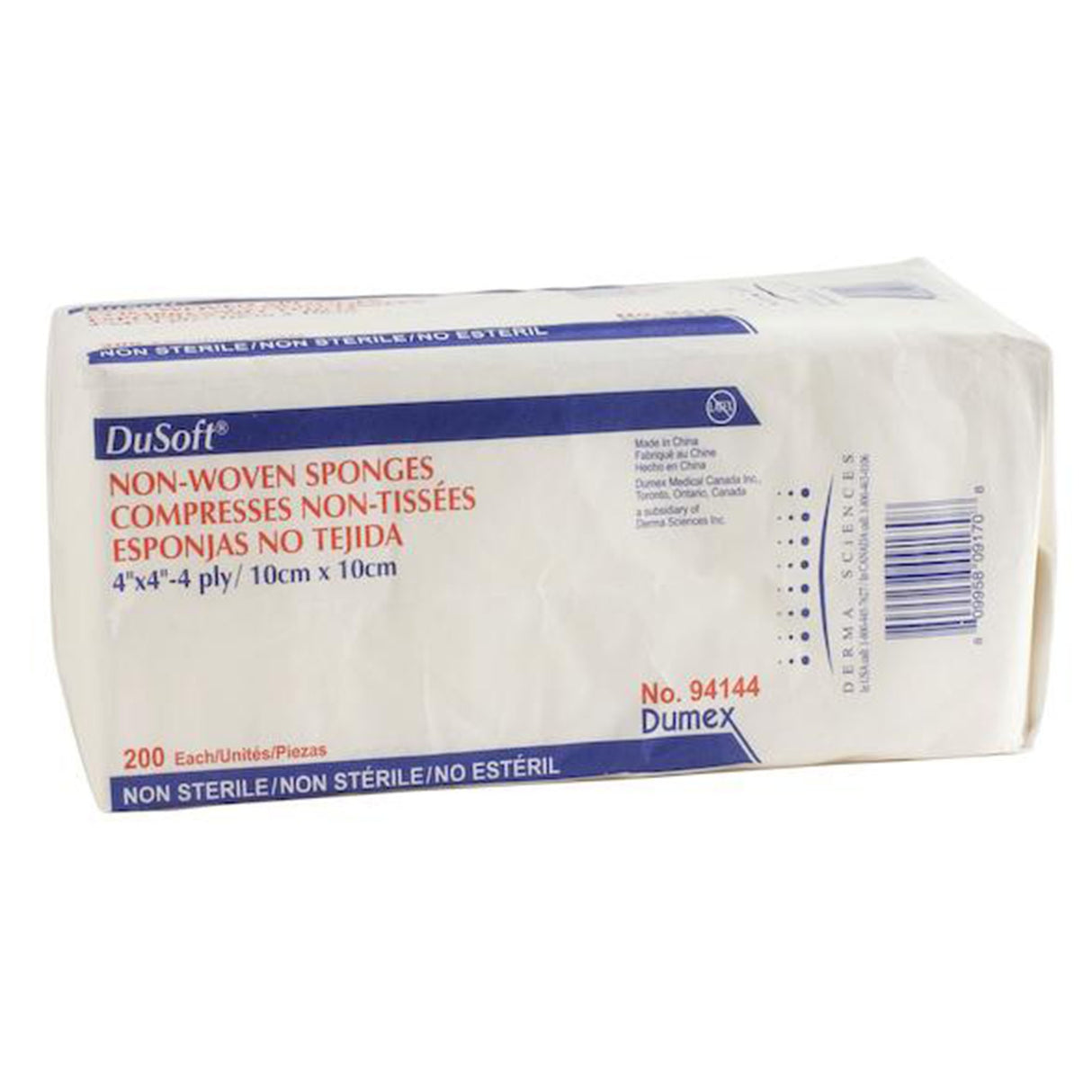 Nonwoven Sponge Dusoft 4 X 4 Inch 4-Ply NonSterile 200 per Pack - BeHope