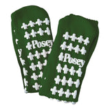 Slipper Socks Posey® Unisex Adult One Size Fits Most Double Tread Single Patient Use Green - BeHope
