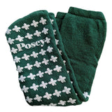 Slipper Socks Posey® Unisex Adult One Size Fits Most Double Tread Single Patient Use Green - BeHope