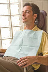 Dental Bib Aqua-Guard® 16-1/2 W X 19 L Inch Blue NonSterile - BeHope