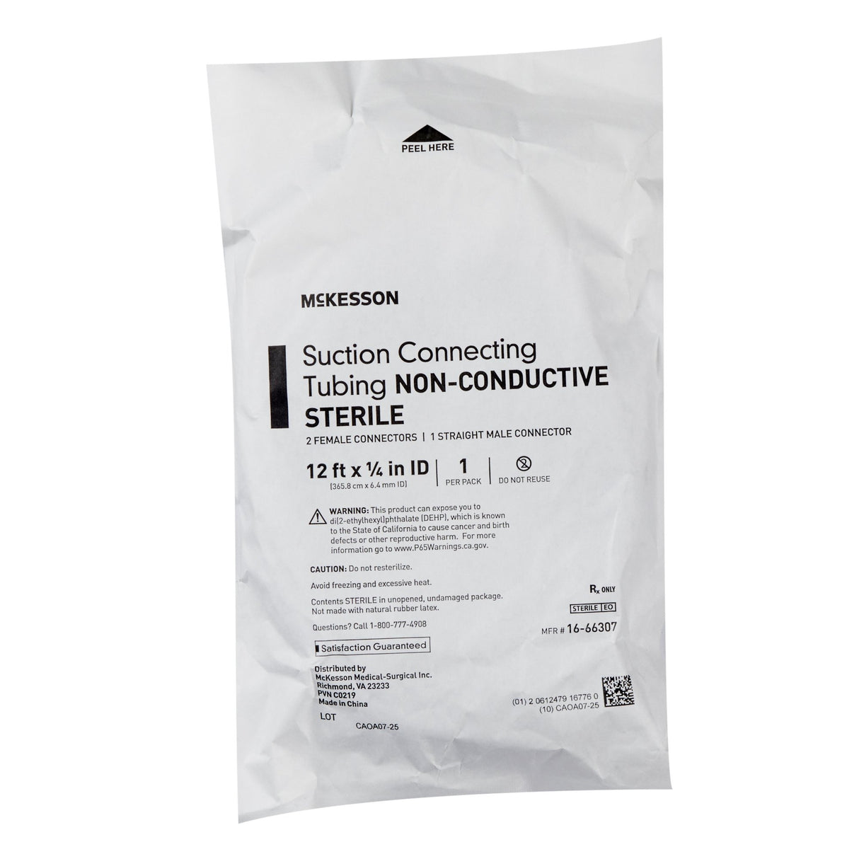 Suction Tubing McKesson Clear 1/4 Inch I.D. 12 Foot Length Non-Conductive Plastic Sterile - BeHope