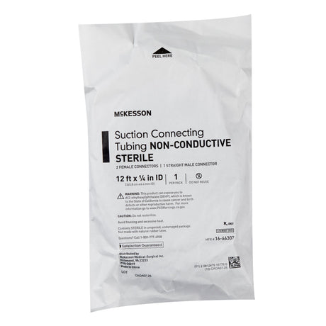 Suction Tubing McKesson Clear 1/4 Inch I.D. 12 Foot Length Non-Conductive Plastic Sterile - BeHope