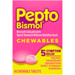 Anti-Diarrheal Pepto Bismol® 262 mg Strength Chewable Tablet 48 per Box - BeHope