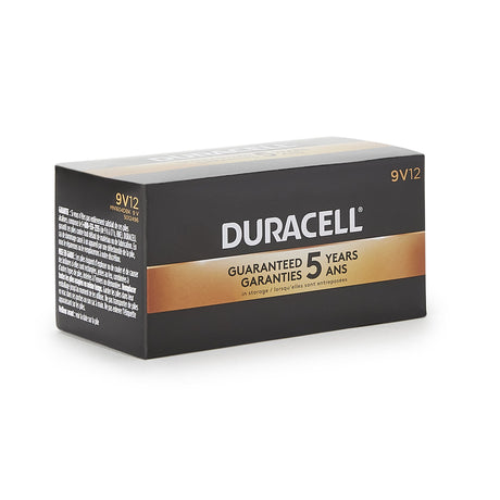 Alkaline Battery Duracell® Coppertop® 9V Cell 9V Disposable 12 Pack - BeHope